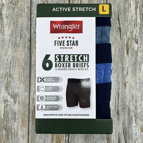 Wrangler Other - Wrangler Boxer Briefs - Blue and Black